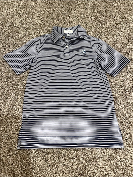Peter Millar Other - Peter Millar Stripe Stretch Jersey Polo Boys Youth Size Small 7-8
